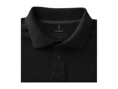 Calgary мужская футболка-поло с коротким рукавом, черный , размер 3XL