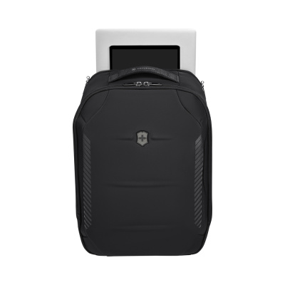 Рюкзак VICTORINOX Crosslight City Daypack, черный, RPET полиэстер, 32x18x46 см, 20 л