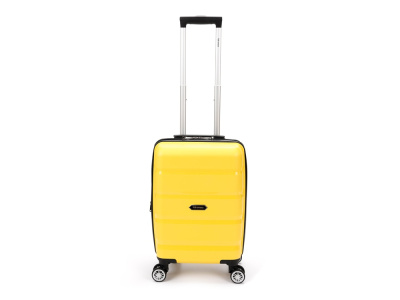 Чемодан TORBER В Отпуск, жёлтый, полипропилен, 33 х 22 х 53 см, 35 л , размер S