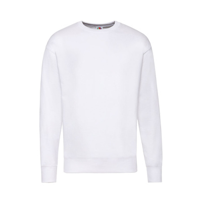 Толстовка мужская без начеса "Lightweight Set-in Sweat", белый, L, 80% х/б 20% полиэстер, 240 г/м2