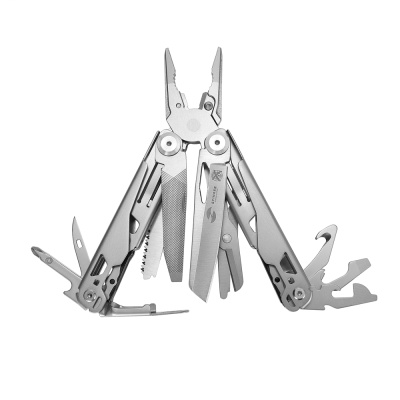 Мультитул Stinger, 107 х 40 мм, 20 функций, сталь, серебристый, в комплекте нейлоновый чехол