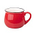Кружка COUNTRY, красный, 300мл, фарфор