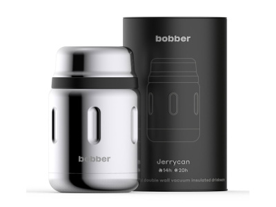 Термос для еды, вакуумный, бытовой, тм bobber. Объем 0.7 литра. Артикул Jerrycan-700 Glossy , размер 700 мл
