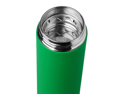 Термос Confident с покрытием soft-touch 420мл, зеленый