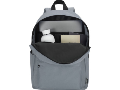 Байрон рюкзак для 14-дюймового ноутбука объемом 16 л, изготовленный из переработанных материалов по стандарту GRS, серый