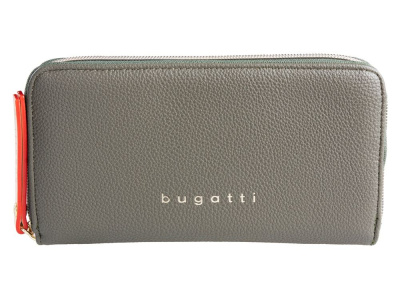 Кошелек женский BUGATTI ЭЛЛА | ELLA, оливковый, полиуретан, 19х2х10 см