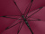 Зонт-трость Reviver с куполом из переработанного пластика, бордовый