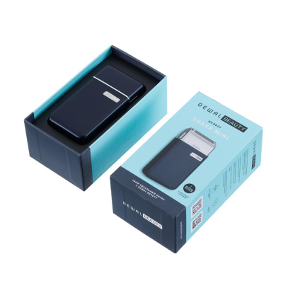 Шейвер для проработки контуров и бороды / бритья DEWAL BEAUTY Shave Mini, цвет синий.