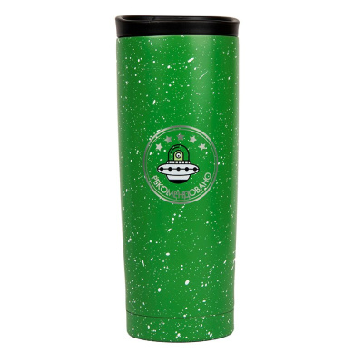 Термокружка вакуумная SPACE;  450 мл; зеленый; металл/пластик