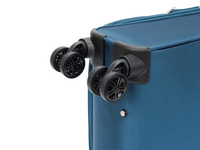 Чемодан TORBER ВИВИ, синий, полиэстер, 39 х 20 х 54 см, 36 л , размер S