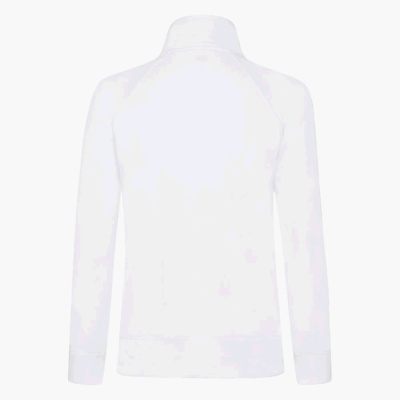Толстовка "Lady-Fit Sweat Jacket", белый_XS, 75% х/б, 25% п/э, 280 г/м2