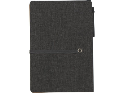 Блокнот А6 Write and stick с ручкой и набором стикеров, черный