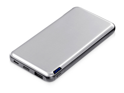 Внешний аккумулятор Forge v.2, металл, 10000mah, серебристый