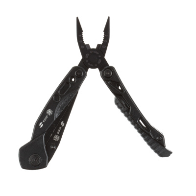 Мультитул Stinger, 105х45 мм, 13 функций, сталь, чёрный, в комплекте 9 насадок и нейлоновый чехол