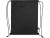 Рюкзак-мешок Reviver из нетканого переработанного материала RPET, черный
