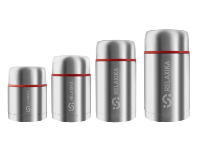 Термос для еды Relaxika 301 в чехле, 1200 мл, стальной , размер 1200 мл