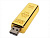 USB-флешка на 32 Гб в виде слитка золота, золотой , размер 32ГБ