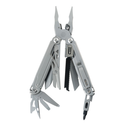Мультитул Stinger, 113 х 22 мм, 21 функция, сталь, серебристый, в картонной коробке, в комплекте нейлоновый чехол