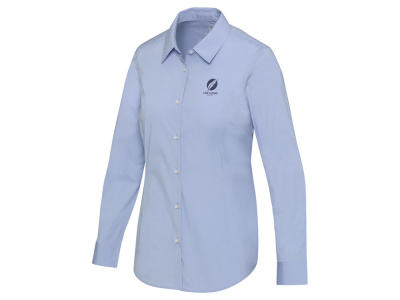 Carnelian женская рубашка из поплина - Голубой , размер XS