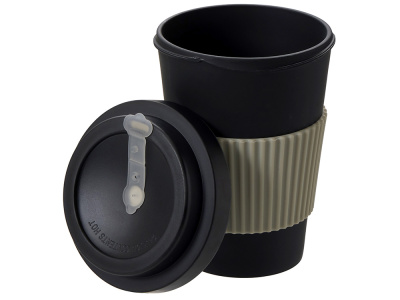 Термокружка Muffin из натуральных волокон, черный