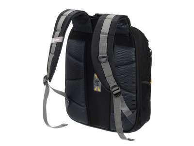 Рюкзак TORBER МЕГАПОЛИС с отделением для ноутбука 15.6, чёрный/серый, полиэстер, 37 х 17 х 45 см