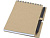 Блокнот Luciano Eco на пружине, с карандашом, маленький, натуральный , размер A6
