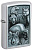 Зажигалка ZIPPO Animal Kingdom Design с покрытием Satin Chrome, латунь/сталь, серебристая, матовая, 38x13x57 мм