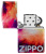 Зажигалка ZIPPO Tie Dye с покрытием 540 Tumbled Chrome, латунь/сталь, разноцветная, 38x13x57 мм