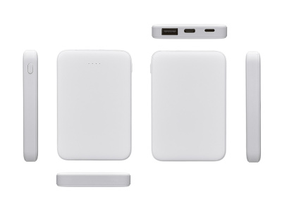 Внешний аккумулятор Simp, 5000 мАч, белый