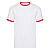 Футболка "Ringer T", белый с красным_S, 100% х/б, 160 г/м2