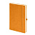 Бизнес-блокнот "Justy", 130*210 мм, оранжев, твердая обложка,  резинка 7 мм, блок-линейка