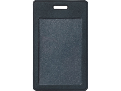 Вертикальный чехол для пропуска из экокожи Alicante, темно-синий