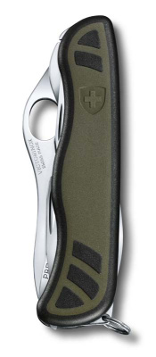 Нож перочинный VICTORINOX Swiss Soldier's Knife 08, 111 мм, 10 функций, зелёный с чёрными вставками