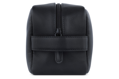 Несессер дорожный BUGATTI КЛАРК | CLARK, чёрный, воловья кожа/полиэстер, 20х10х13 см, 2,5 л