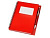 Блокнот Контакт с ручкой, красный
