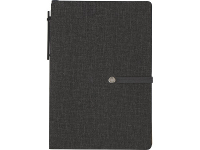 Блокнот А6 Write and stick с ручкой и набором стикеров, черный