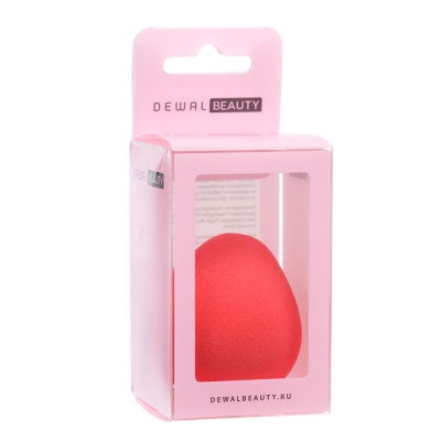 Спонж Dewal Beauty для нанесения макияжа (клубника), 1шт /уп)
