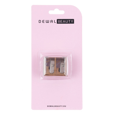 Точилка Dewal Beauty для косметического карандаша, коричневая 3,3 х 3 х 2,2 см