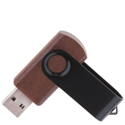 Флешка TWIST WOOD COLOR Темное дерево с черным 4014.32.08.8ГБ