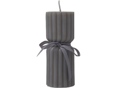 Набор свечей с гранями Vela, темно-серый, белый