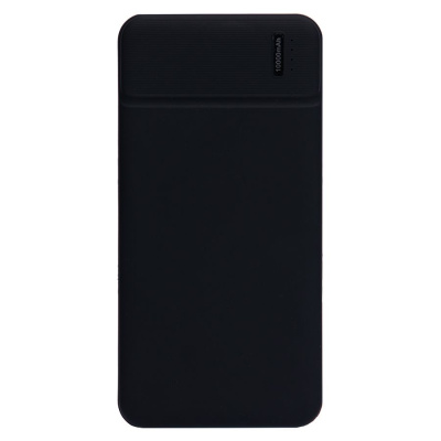 Универсальный аккумулятор Flash 10 (10000 мАч) с подсветкой и soft touch,черный,13,7х6,87х1,55мм