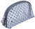 Косметичка Dewal Beauty серия "Горох", серая 19х8,5х11,5см