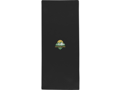 Lucas спортивное полотенце из переработанного полиэстера 30х80 см - сплошной черный , размер S