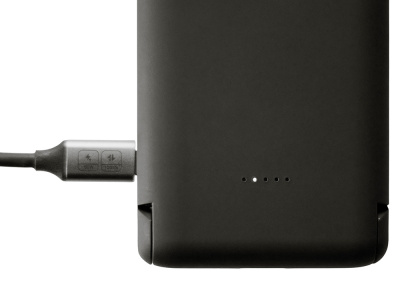 Беспроводной внешний аккумулятор с подсветкой лого и подставкой Magflash, 10000 мАч, 15 Вт, черный