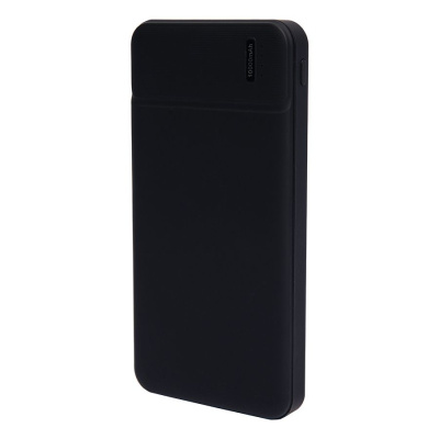 Универсальный аккумулятор Flash 10 (10000 мАч) с подсветкой и soft touch,черный,13,7х6,87х1,55мм