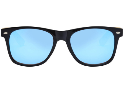 Солнцезащитные очки Hue с бамбуковыми дужками - Cиний / Натуральный