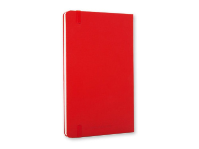 Записная книжка Moleskine Classic (нелинованный) в твердой обложке, Large (13х21см), красный , размер A5