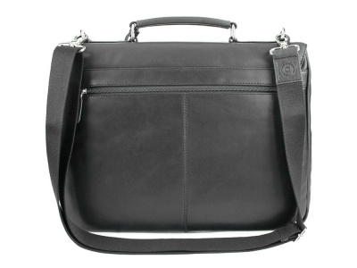 Портфель BUGATTI РОМАНО | ROMANO 15'', чёрный, натуральная воловья кожа, 39х8х30 см