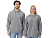 Толстовка с капюшоном оверсайз Lisbon унисекс, серый меланж , размер XL