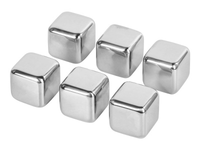 Набор для виски Skye со стальными охлаждающими камнями, щипцами, мешочком в коробке, кашированной картоном